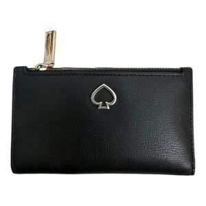Kate Spade Black Pebbled Leather Bifold Wallet